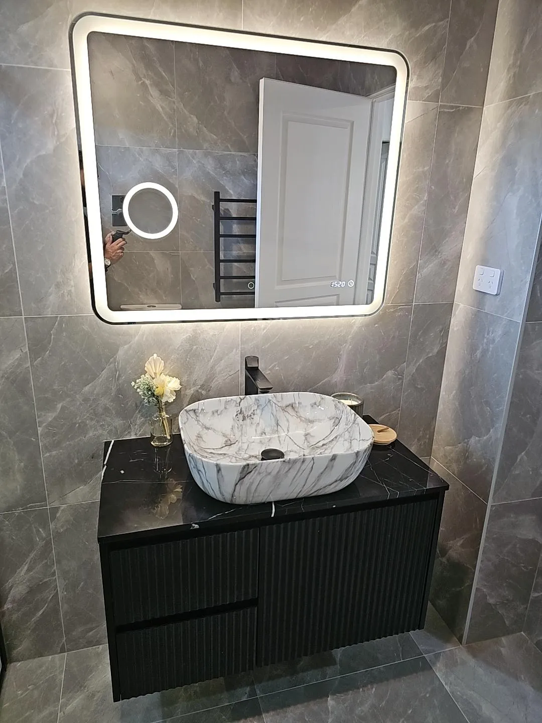 bathroom basin installation